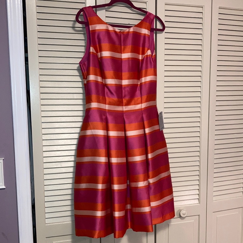 1901 (Nordstrom) bow back satin fitted dress, size 10.